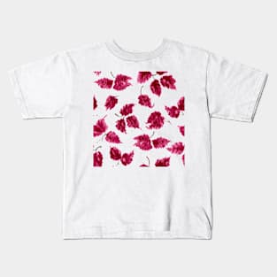 rose color leaves Kids T-Shirt